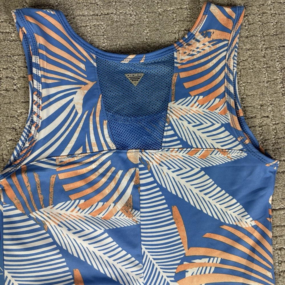 NWT Columbia PFG Midway Bay Dress Tropical Floral Women XXS Omni-Freeze NEW - Picture 7 of 7